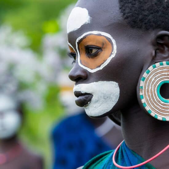 A striking portrait of a South Omo Valley residents